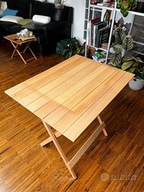 tavolino richiudibile in legno 60x80