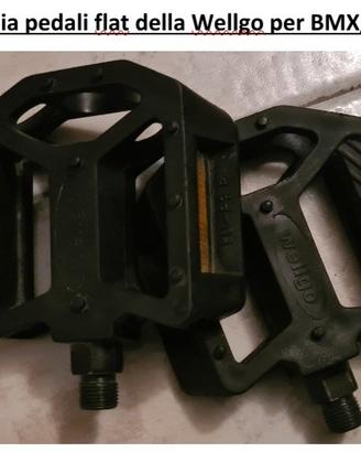 Coppia pedali flat della Wellgo per BMX/ MTB 

