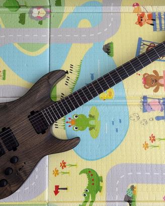 Schecter C-1 EX Apocalypse Rusty Grey baritone 27"