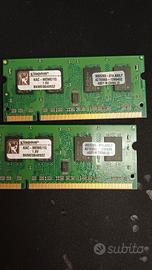2 banchi da 1Gbyte Kingston DDR2