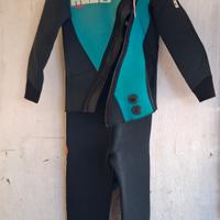 Muta sub Mares 5mm taglia 6 giacca + salopette 
