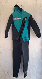 Muta sub Mares 5mm taglia 6 giacca + salopette 