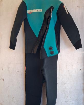 Muta sub Mares 5mm taglia 6 giacca + salopette 