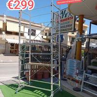 Trabattello alluminio alto 3.60 base 100/156 due p