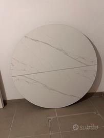 Tavolo rotondo 120 cm con top in ceramica