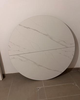 Tavolo rotondo 120 cm con top in ceramica