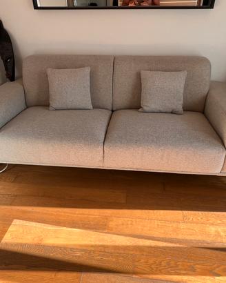 Divano 2/3 posti Maisons du Monde in tessuto beige