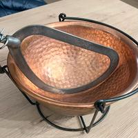 Paiolo Elettrico Rame martellato cm26