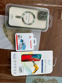 Custodia, pellicola in vetroiPhone 13 Pro Max