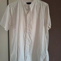 camicia bianca collo coreana taglia S