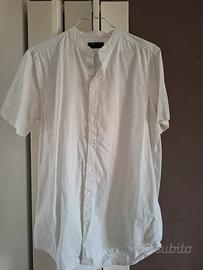 camicia bianca collo coreana taglia S