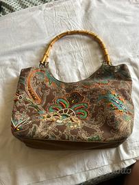 Borsa Vintage in Tessuto Etnica Boho