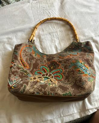 Borsa Vintage in Tessuto Etnica Boho
