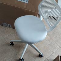 2 sedie d'ufficio con ruote