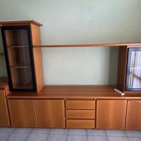 Mobile TV in legno di noce
