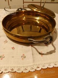 Centrotavola in puro ottone