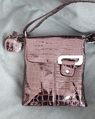 Borsa a tracolla marrone