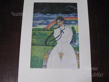 Cinzia Ghigliano, litografia a colori firmata