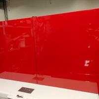 Armadietto a muro rosso lucido