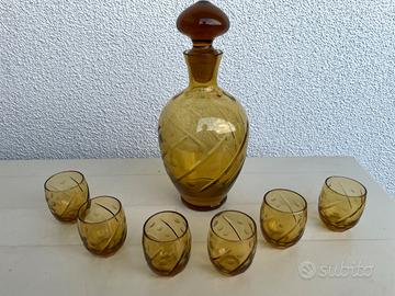 Set liquore in vetro di Murano anni '40