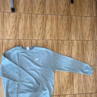 felpa Nike senza cappuccio grigia