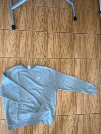 felpa Nike senza cappuccio grigia