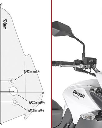 CUPOLINO GIVI TRASPARENTE KAWASAKI VERSYS 650