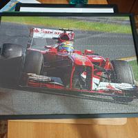 puzzle ferrari 138 f1 cornice quadro completa