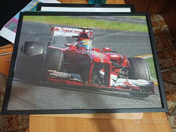 puzzle ferrari 138 f1 cornice quadro completa