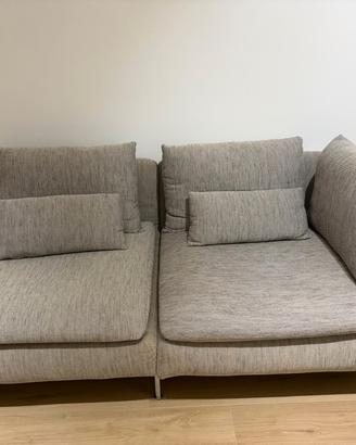 Divano IKEA Soderhamn con fodera beige-marrone