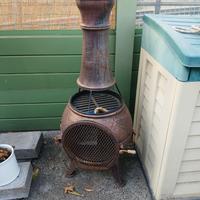 Stufa in ghisa barbecue esterno 135cm