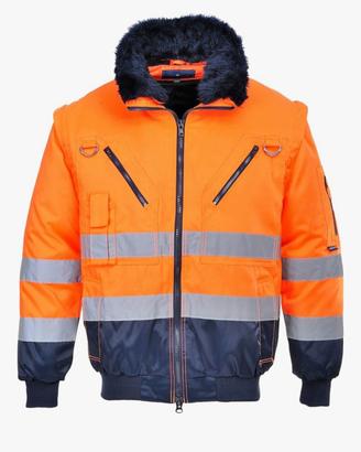 Portwest Hi-Vis 3in1 Giacca pilota da lavoro L