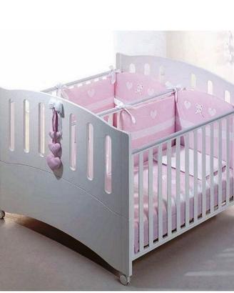 Lettino gemellare Azzurra Design Gemini Bianco
