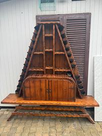 Cantinetta portabottiglie il legno di acacia