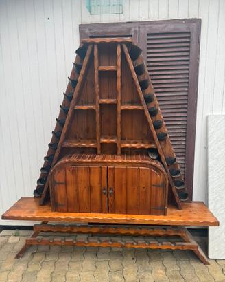 Cantinetta portabottiglie il legno di acacia