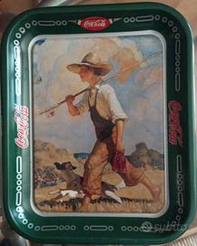 Vassoio Coca-Cola da collezione "Boy and Dog" 1979