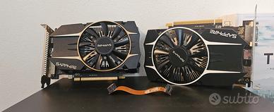 2x Radeon R7 260X (con 1GB e 2GB di RAM) + adapter