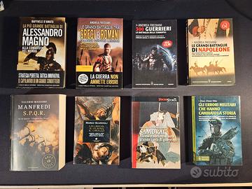 Lotto di 8 libri storici di varie epoche