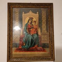 Quadro Madonna con cornice