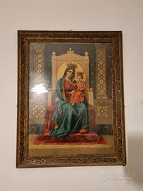 Quadro Madonna con cornice