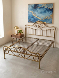 Letto Matrimoniale Vintage in Ottone