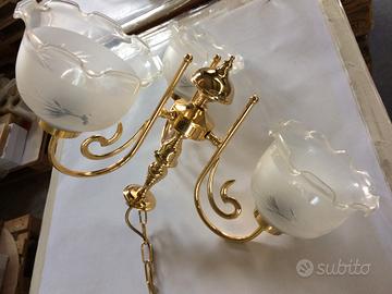 Lampadario 3 bracci in stile liberty