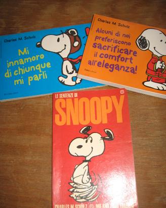 LOTTO 3 LIBRI SNOOPY CHARLES M. SCHULZ 1970/2012