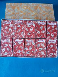 Set 10 statuette divinità indiane originali