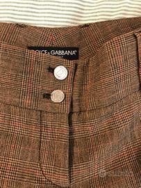 Originali Dolce e Gabbana pantaloni in lana