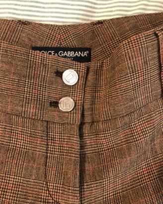 Originali Dolce e Gabbana pantaloni in lana