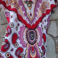 Maglia donna paillettes manica corta