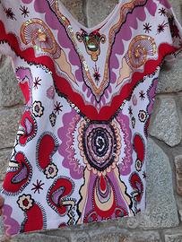 Maglia donna paillettes manica corta