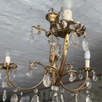 Lampadario a gocce vintage