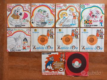 10 Dischi 45 giri Zecchino d'oro anni '70